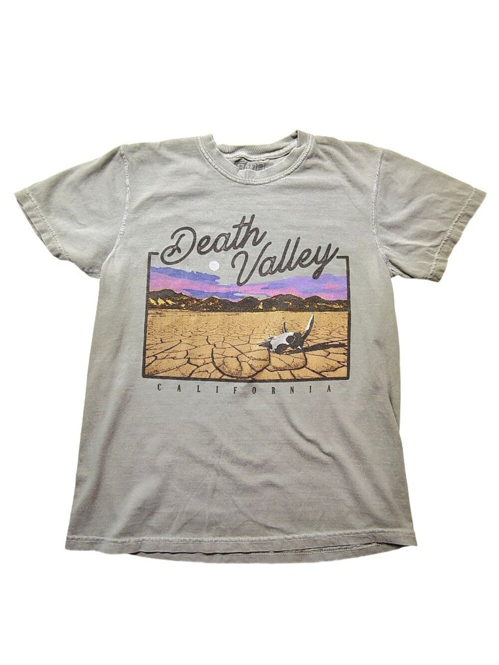 California Death Valley Travel Tee Women's Shirt Gray Small Graphic Destination